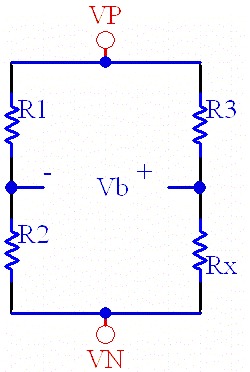 使用我們的惠斯通電橋計算器，您可以輕松計算電橋電壓（VB）以及未知電阻（Rx）?；菟雇姌驈V泛應(yīng)用于精密電阻測量中，特別是在實驗室環(huán)境中。輸入電源電壓和已知電阻值后，計算器將根據(jù)電橋的工作原理，提供準(zhǔn)確的電橋電壓或未知電阻值。無論您是需要測量實驗中的未知電阻，還是進(jìn)行電學(xué)原理學(xué)習(xí)，這款計算器都能為您提供專業(yè)而高效的幫助。示意圖