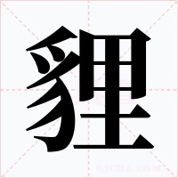 貍