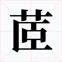 茝