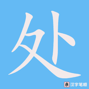 處